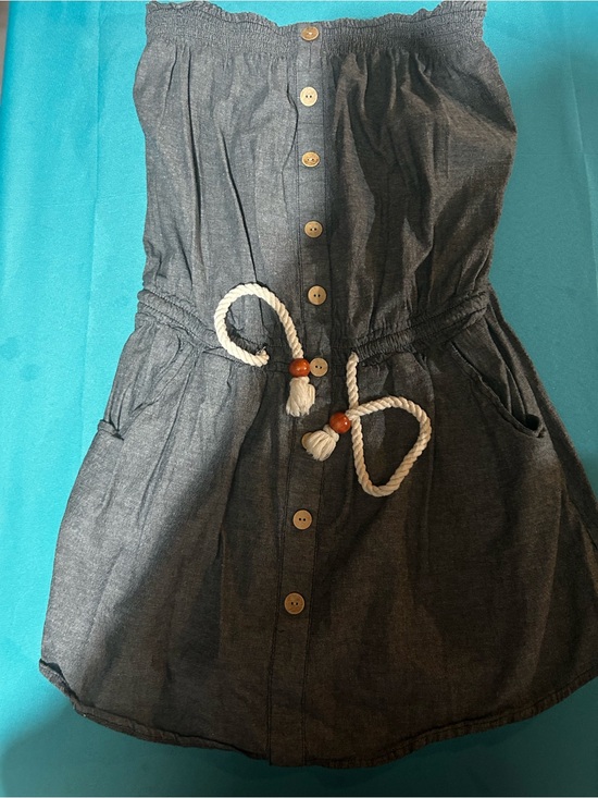 Derek Heart Dresses & Skirts - Derek Heart Black Smocked dress with rope tie